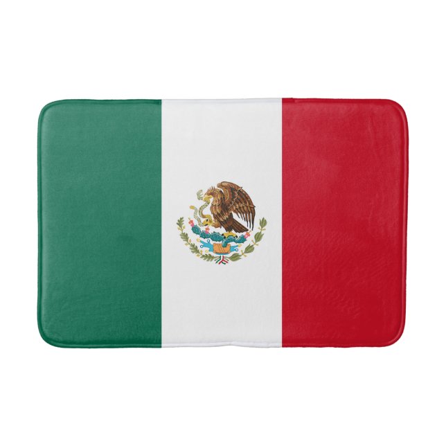 Alfombrilla De Baño Bandera de México (Anverso)