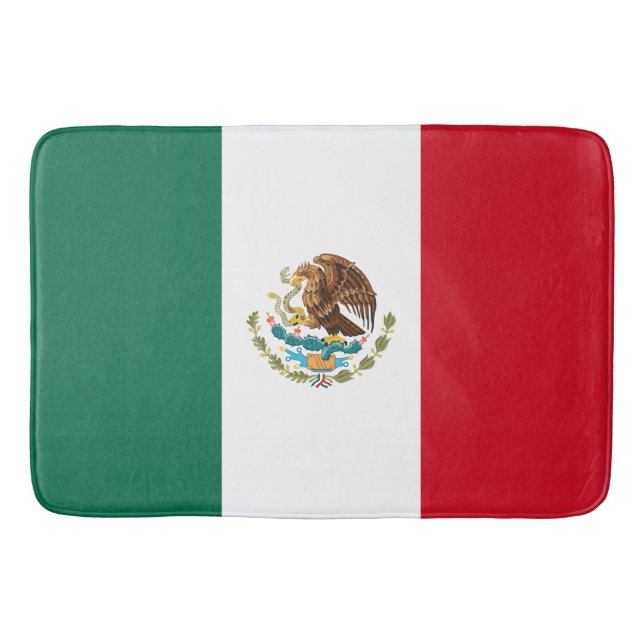 Alfombrilla De Baño Bandera de México (México) (Anverso)