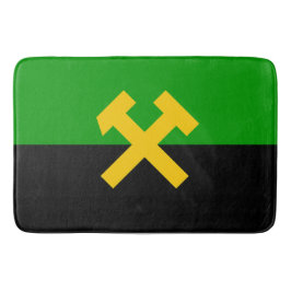 Alfombrilla De Baño Bandera de mineros y trabajadores mineros