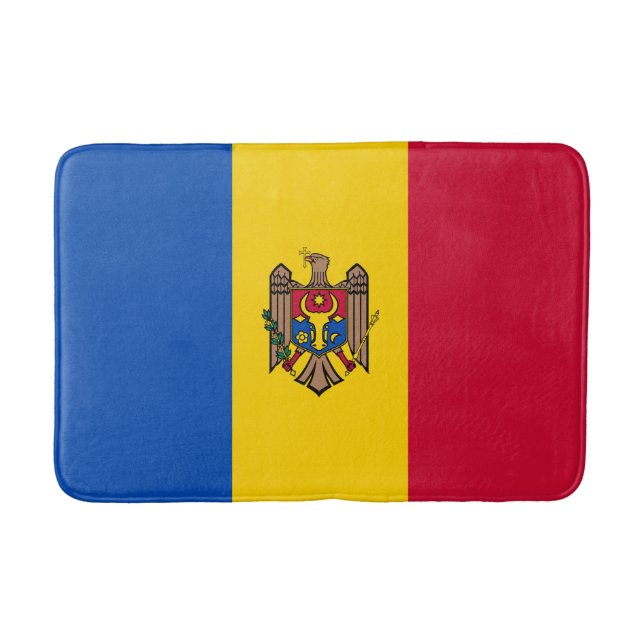 Alfombrilla De Baño Bandera de Moldavia (Anverso)