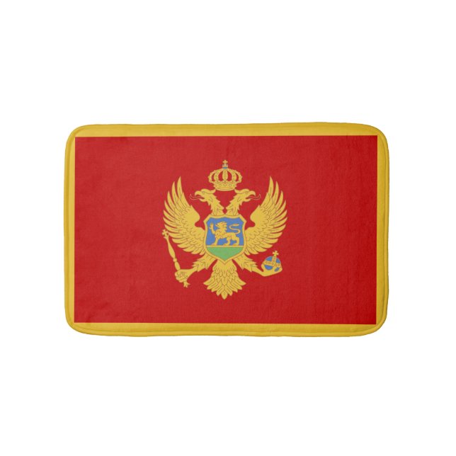 Alfombrilla De Baño Bandera de Montenegro (Anverso)