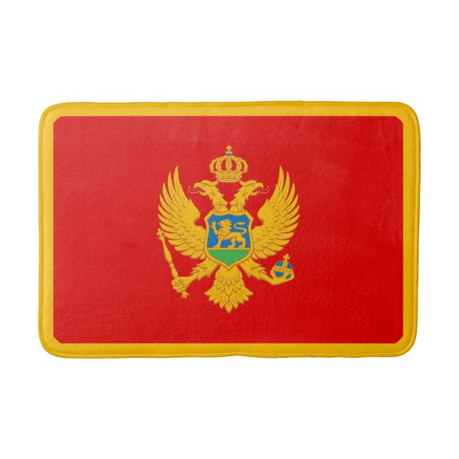 Alfombrilla De Baño Bandera de Montenegro (Anverso)