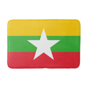 Alfombrilla De Baño Bandera de Myanmar