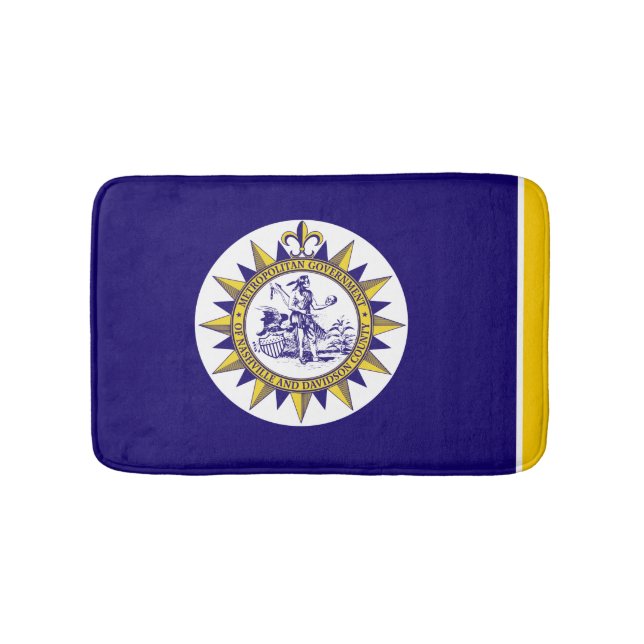 Alfombrilla De Baño Bandera de Nashville Bath Mat (Anverso)