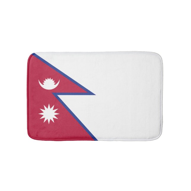 Alfombrilla De Baño Bandera de Nepal (Anverso)