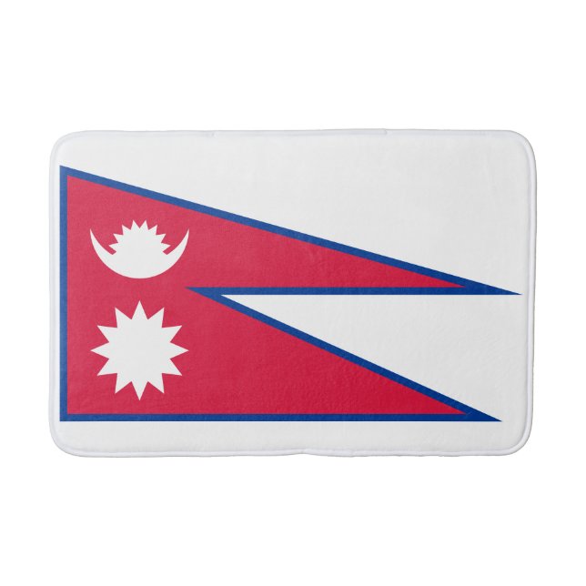Alfombrilla De Baño Bandera de Nepal (Anverso)