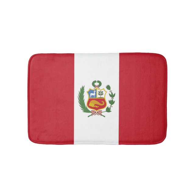 Alfombrilla De Baño Bandera de Perú (Anverso)