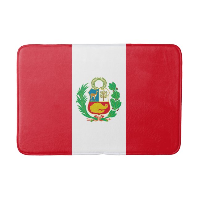 Alfombrilla De Baño Bandera de Perú (Anverso)