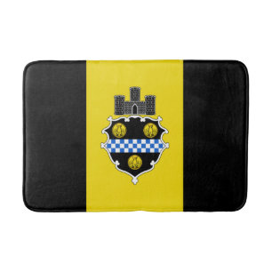 Alfombrilla De Baño Bandera de Pittsburgh, Mat del baño de Pennsylvani