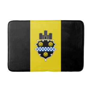 Alfombrilla De Baño Bandera de Pittsburgh, Mat del baño de Pennsylvani