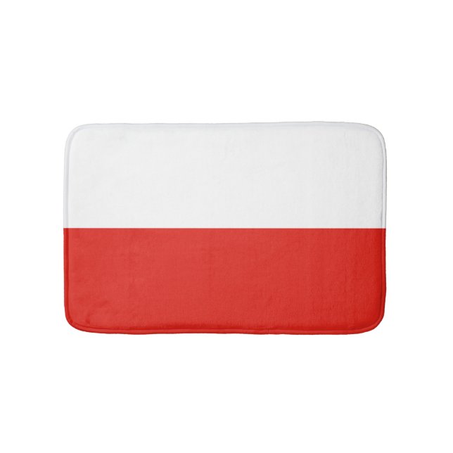 Alfombrilla De Baño Bandera de Polonia (Anverso)