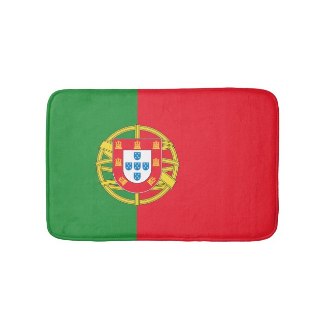 Alfombrilla De Baño Bandera de Portugal (Anverso)