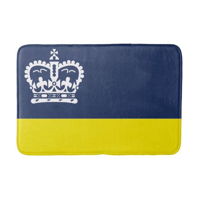 Alfombrilla De Baño Bandera de Regina, Saskatchewan Bath Mat (Anverso)