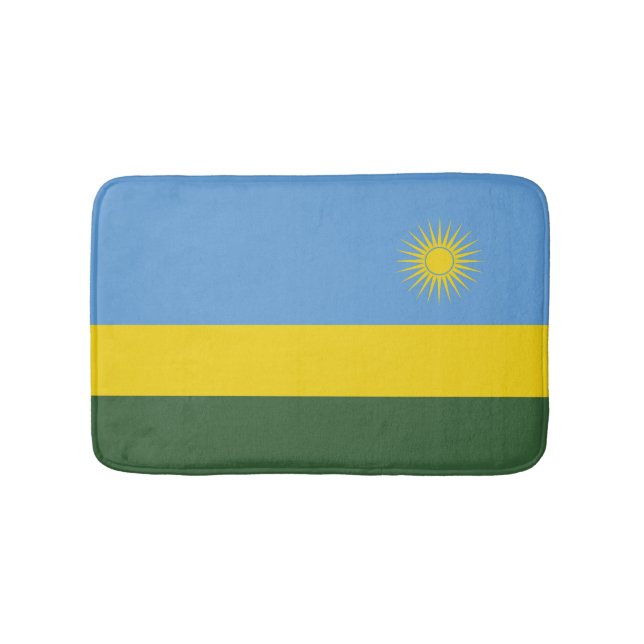 Alfombrilla De Baño Bandera de Ruanda (Anverso)