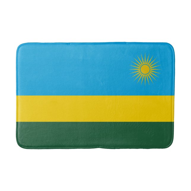 Alfombrilla De Baño Bandera de Ruanda (Anverso)