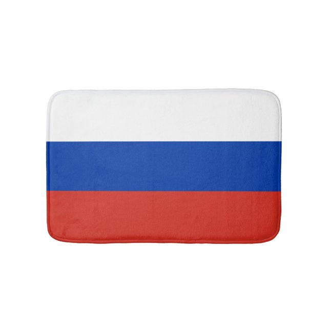 Alfombrilla De Baño Bandera de Rusia (Anverso)