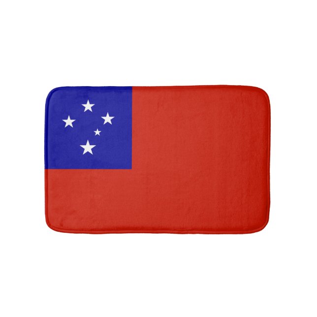 Alfombrilla De Baño Bandera de Samoa (Anverso)