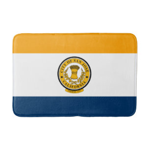 Alfombrilla De Baño Bandera de San José (California)