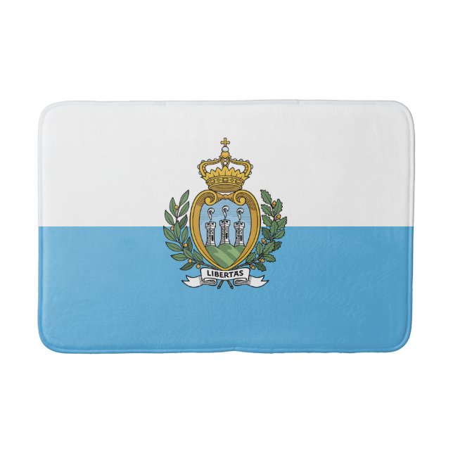 Alfombrilla De Baño Bandera de San Marino (Anverso)
