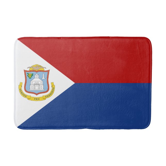 Alfombrilla De Baño Bandera de Sint Maarten (Anverso)