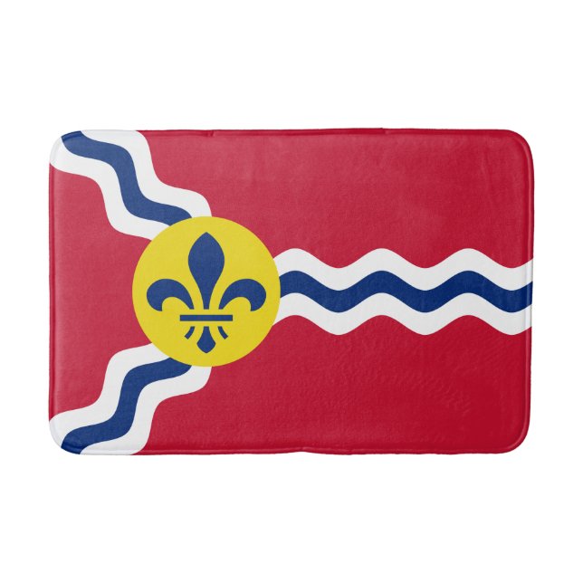 Alfombrilla De Baño Bandera de St. Louis, Missouri Bathroom Mat (Anverso)