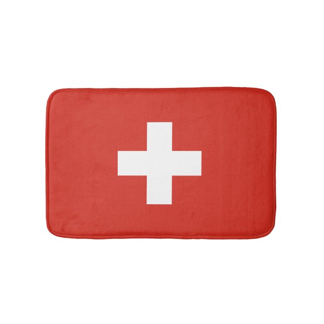 Alfombrilla De Baño Bandera de Suiza (Anverso)