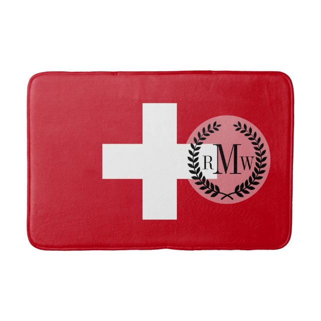 Alfombrilla De Baño Bandera de Suiza (Anverso)