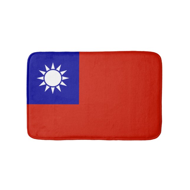 Alfombrilla De Baño Bandera de Taiwán (Anverso)