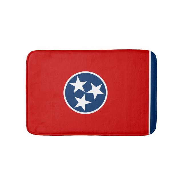 Alfombrilla De Baño Bandera de Tennessean, bandera de estado norteamer (Anverso)