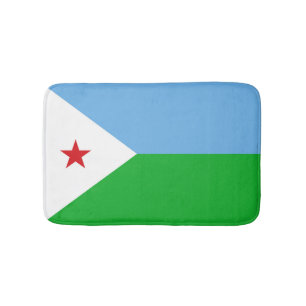 Alfombrilla De Baño Bandera de Yibuti