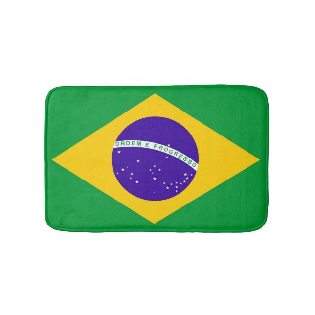 Alfombrilla De Baño Bandera del Brasil (Anverso)