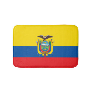 Alfombrilla De Baño Bandera del Ecuadorian