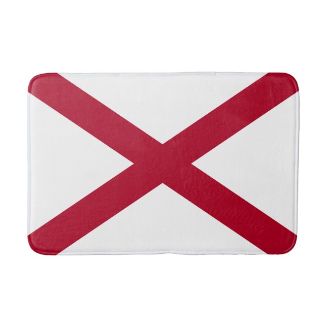 Alfombrilla De Baño Bandera del estado de Alabama (Anverso)