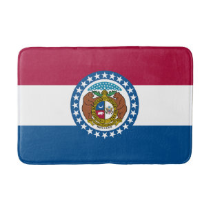 Alfombrilla De Baño Bandera del estado de Missouri