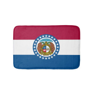 Alfombrilla De Baño Bandera del Estado de Misuri