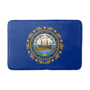 Alfombrilla De Baño Bandera del estado de New Hampshire