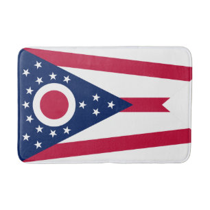 Alfombrilla De Baño Bandera del estado de Ohio