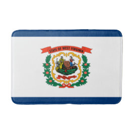 Alfombrilla De Baño Bandera del Estado de Virginia Occidental