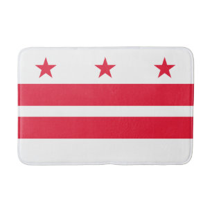 Alfombrilla De Baño Bandera del estado de Washington DC