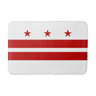 Alfombrilla De Baño Bandera del estado de Washington DC