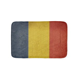 Alfombrilla De Baño Bandera del estado soberano del Grunge de Rumania