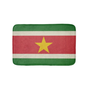 Alfombrilla De Baño Bandera del estado soberano del Grunge de Suriname