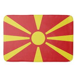 Alfombrilla De Baño Bandera del Norte de Macedonia
