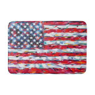 Alfombrilla De Baño Bandera estadounidense