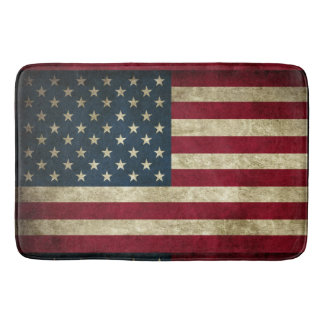 Alfombrilla De Baño Bandera estadounidense patriótica rusa