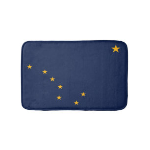 Alfombrilla De Baño Bandera estatal de Alaska, Estados Unidos