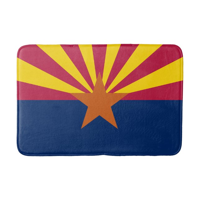 Alfombrilla De Baño Bandera Estatal de Arizona (Anverso)