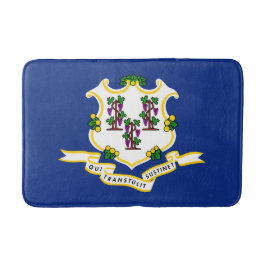 Alfombrilla De Baño Bandera estatal de Connecticut