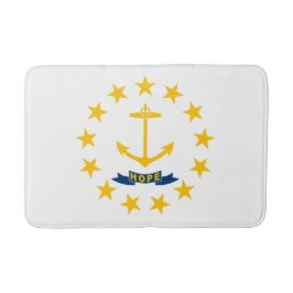 Alfombrilla De Baño Bandera estatal de la isla de Rhode