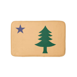 Alfombrilla De Baño Bandera histórica de Maine (1901-1909)